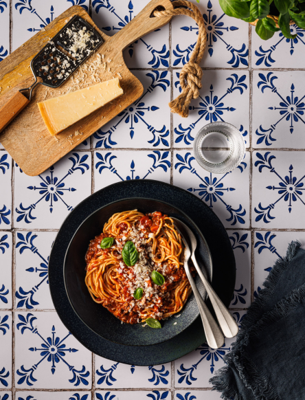 Möwe Spaghetti mit Bolognese