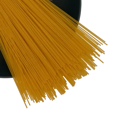 Möwe Spaghetti auf einem Teller
