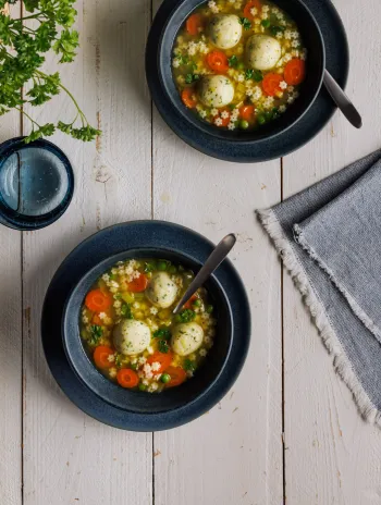 Möwe Sternchen in Gemüsesuppe